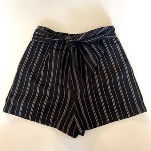 BNWOT Striped Paperbag Shorts